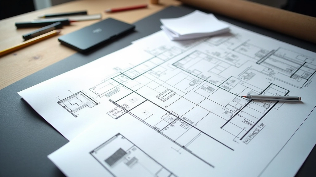 Ontwerp proces met grids en layout sketches