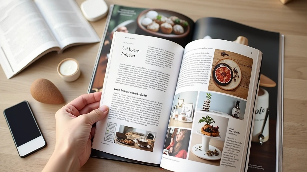 Magazijnstijl lay-out met kaarten van verschillende grootte en inhoudshiërarchie