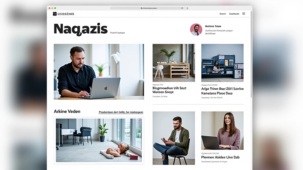 Magazine and gallery layout